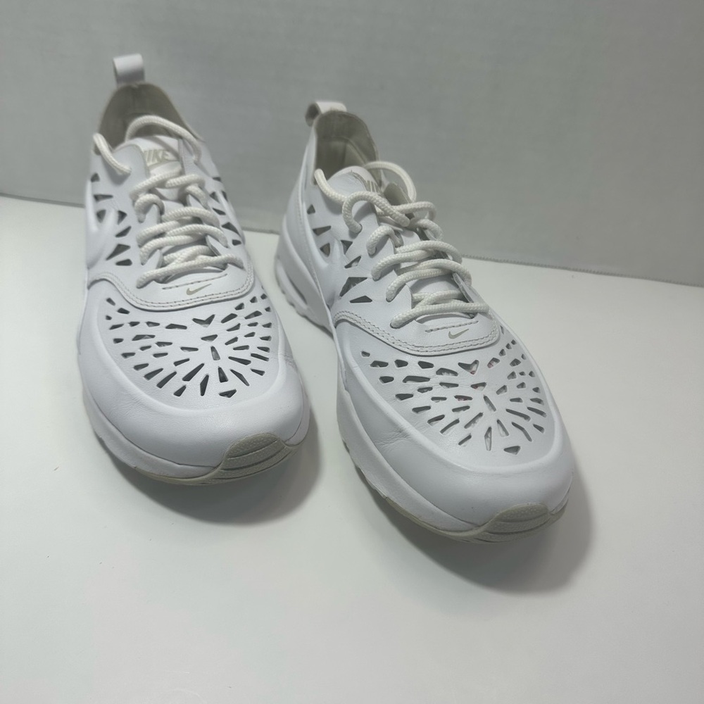 Nike White Perforated Sneakers